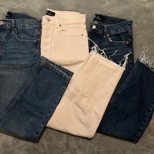 Gap Factory - High Rise Cheeky Straight Jean Bundle - 3 Jeans 6/28